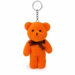 Özgüner Oyuncak Mini Peluş Ayıcık Anahtarlık 15 cm - Yumuşak Peluş Ayı Anahtarlık - Çanta ve Anahtar Süsü (turuncu)