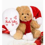 Özgüner Oyuncak Noel Baba,Yılbaşı,20-25 cm Pelüş Ayıcık, 20 cm Teddy Bear, Atkılı Balonlu Tedy Bear,Yumuşak Ayıcık, Sevgiliye Hediye,Ayı Teddy,Peluş Ayıcık,Plush Toys,Oturan ayı,Ofis Hediyesi (NoelTeddy)
