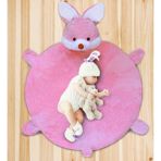 Özgüner Oyuncak Özgüner Oyuncak Bebek Oyun Halısı 120 cm Tavşanlı Oyun Matı - Pembe