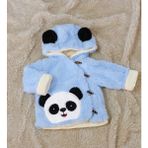 Özgüner Oyuncak Özgüner Oyuncak Sevimli Panda Figürlü Peluş Bebek Ceketi - 04G-Mavi - 9 - 12 Ay