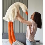 Özgüner Oyuncak Pelüş Kaz,Kaz Oyuncak,Kaz Yastık,Hamile Yastığı, Beyaz Kuğu Doldurulmuş Hayvan, Komik Ördek Peluş Bebek, Sevimli Kaz Peluş Oyuncak Doldurulmuş Hayvanlar Çocuklar için Oyuncak Hediyeleri (No:3 Krem)
