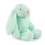 Özgüner Oyuncak Peluş Tavşan 40 cm Uzun Kulaklı Yumuşak Uyku Arkadaşı, Ponçik Sarkık Kulaklı Doldurulabilir Oyuncak (Mint)