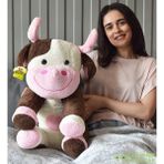 Özgüner Oyuncak Yumuşacık Peluş Oturan Inek: Sevimliliğin Yeni Tanımı - 702 Kahverengi
