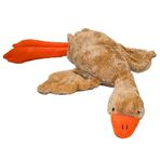Özgüner Peluş Kaz Hamile Yastığı – Yumuşak ve Ergonomik Destek – Çok Amaçlı Gebelik Destek Yastığı – Anne Adayları İçin Uykuda Bel ve Karın Rahatlığı (kahverengi, 140)