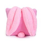 Özgüner Tavşan Kırlent Yastık Yumuşak Peluş Dekoratif Yastık Sevimli Tavşan Kulaklı Tasarım Çocuk Odası & Hediyelik Aksesuar (pembe)
