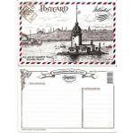 Özgür - Nostalji Kız Kulesi Istanbul Kartpostal Tebrik Kartı