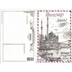 Özgür - Nostalji Ortaköy Büyük Mecidiye Camii Kartpostal Tebrik Kartı