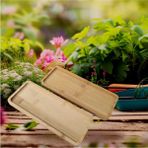 Özgürce 10X25 cm Bambu Dikdörtgen Sunum ve Servis Tepsisi, Ahşap Tepsi - Ahşap - Ceviz - Seçenek 1