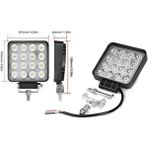 Özgürce 16 Ledli Geri Vites Lambası 12-24V 48W Offroad Projektör Çalışma Lambası - Seçenek 1