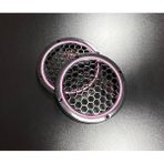 Özgürce 20CM Pembe Neon Işıklı Hoparlör ve Midrange Kapağı 1 Takım (2 Adet) - Seçenek 1