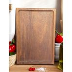 Özgürce 40X27.5 cm Masif Ahşap Et Kesme ve Sunum Tahtası - Ahşap - Ceviz - Seçenek 1
