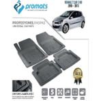 Özgürce 4d Oto Paspas Renault Clio 3 2005-2012 Siyah Profesyonel Kalite - Altın - Seçenek 1