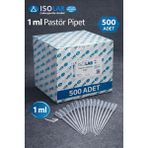 Özgürce 500 Adet Pastör Pipet 1 Ml, Temiz ve Kullanışlı Plastik Damlalık - Ahşap - Beyaz - Seçenek 1