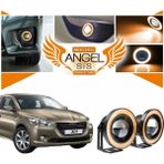 Özgürce 76MM Turuncu Mercekli LED Angel Sis Farı, Peugeot 301 Uyumlu, Yüksek Parlaklık - Eflatun - Seçenek 1