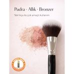 Özgürce Cappuccino Renkli Çok Amaçlı Pudra, Bronzer ve Allık Uygulama Fırçası Ergonomik Kullanım