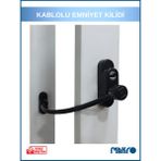 Özgürce Çelik Halatlı Pvc Pencere Emniyet Kilidi, Çocuk Güvenliği Için Güvenilir - Seçenek 1
