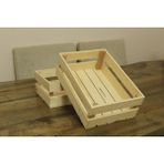 Özgürce Doğal Ahşap Kasa Sandık Raf Organizer Seti 30X20X10 Cm, Şık ve Kullanışlı - Seçenek 1