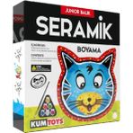 Özgürce Eğlenceli Seramik Boyama Kutusu, Yarım Saksi Gemi Tasarımı Hobi Seti - Antrasit - Seçenek 1
