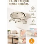 Özgürce Esnek Kauçuk Köşe Koruyucu, 2m Bantlı, 4'lü Paket, Güvenli ve Koruyucu - Seçenek 1