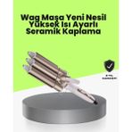 Özgürce Profesyonel Bukle Maşası ile Mükemmel Dalga ve Hacim Yaratın - Açık Bej - Seçenek 1