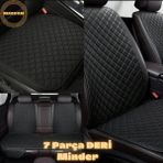 Özgürce Sedan 2006-2011 Uyumlu 7 Parça Terletmez Kumaş Minder Takımı - Ahşap