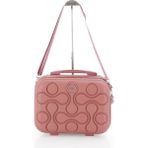 Özgürce Şık ve Pratik Çok Bölmeli Makyaj Çantası – V376-M Yeni Model - Ahşap - Bej