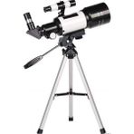 Özgürce Yüksek Güçlü 150X Astronomik Teleskop, 70MM Objektif, Uzay ve Doğa Gözlemi - Gold - Gri - Seçenek 1