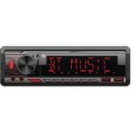Özgürce Yüksek Güçlü 4X60W Bluetooth Oto Teyp, 7 Renk Ambiyans Aydınlatması - Antrasit