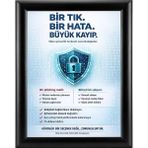 ÖzgürceSeç A4 (21X30) Alüminyum Açılır Kapanır Siyah Çerçeve 25MM - Eko