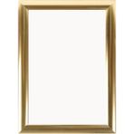 ÖzgürceSeç A4 (21x30) Gold Alüminyum Çerçeve Açılır Kapanır Gönye Köşe 25MM