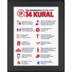 ÖzgürceSeç Alüminyum Açılır Kapanır Gri Gönye Çerçeve 32MM - A4 (21x30) - Siyah