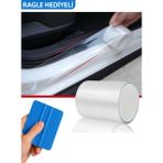 Özgürceseç Araç Kapı Eşik Kaput Çizik Önleyici Şeffaf Koruma Folyosu - Ragle Hediyeli - 10 cm x 10 mt