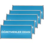 ÖzgürceSeç Bombeli Alüminyum Kapı İsimliği (10X22) 5 Adet