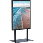 ÖzgürceSeç Çift Taraflı Saç Taban Kaldırım Reklam Panosu Ayaklı Poster Pano - Siyah - B1 (70x100)