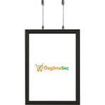 ÖzgürceSeç Çift Taraflı Tavan Askılı Poster Alüminyum Çerçeve 25MM - Siyah - A4 (21x30)