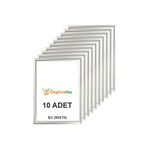 ÖzgürceSeç Gri Alüminyum Çerçeve Açılır Kapanır Gönye Köşe 25MM - 10 Adet - B2 (50X70)