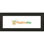 ÖzgürceSeç Kapı Isimliği Alüminyum Açılır Kapanır Gönye Çerçeve 12X25 - Siyah