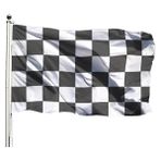 Özgüvenal Damalı Bayrak 70 x 105 cm - Tek Kat Raşel - Çok Renkli