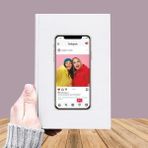 Özgüvenal DEFTER-028 Fotoğraf Baskılı Instagram Temalı Deri Kaplı Defter