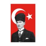 Özgüvenal Saten Atatürk Bayrağı 50 x 75 cm