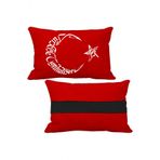 Oziron Chrysler Concorde Oto Koltuk Boyun Yastigi 2 Adet Ay Yildiz Logolu Kirmizi Ortopedik Yastik