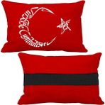 Öziron Chrysler Concorde Oto Uyumlu Koltuk Boyun Yastığı Bayrak Logolu Kırmızı Yastık