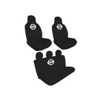 Oziron Nissan Note Araba Koltuk Kilifi Amblem Logo Baskili Penye Servis Kilifi Siyah