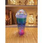 Ozka Concept Işıklı Unicorn Tasarımlı Rgb LED Pipetli Bardak - Renk Değiştiren Sihirli Kupa - Belirtilmemiş - 0 - Siyah