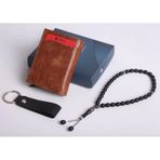 Ozka Leather Collection Kişiye Özel Yeni Trend Otomatik Mekanizmalı Cüzdan - Anahtarlık Ve Tespih