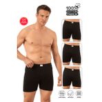 Özkan 0043 3'lü Paket Erkek %100 Pamuklu Penye Süprem Kumaş Esnek Rahat Paçalı Don Boxer Külot