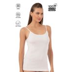 Özkan 0107 Kadın %100 Pamuklu Ribana Esnek Rahat İp Askılı Örme Atlet