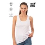 Özkan 0111 Kadın %100 Pamuklu Ribana Esnek Rahat Biyeli Kalın Askılı Örme Atlet