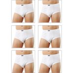 Özkan 0117 6'lı Paket Erkek Ribana Torbalı Esnek Yumuşak Rahat Slip Külot - 3XL - Beyaz
