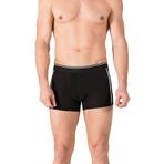 Özkan 11314 Erkek Penye Likralı Pamuklu Boxer SİYAH